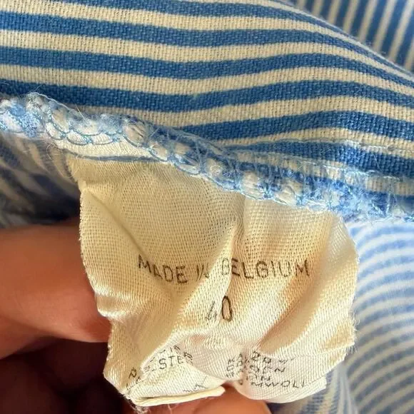 Vintage Blue & White Stripe Dress – Coastal Euro Summer Picnic - Picture 7 of 7